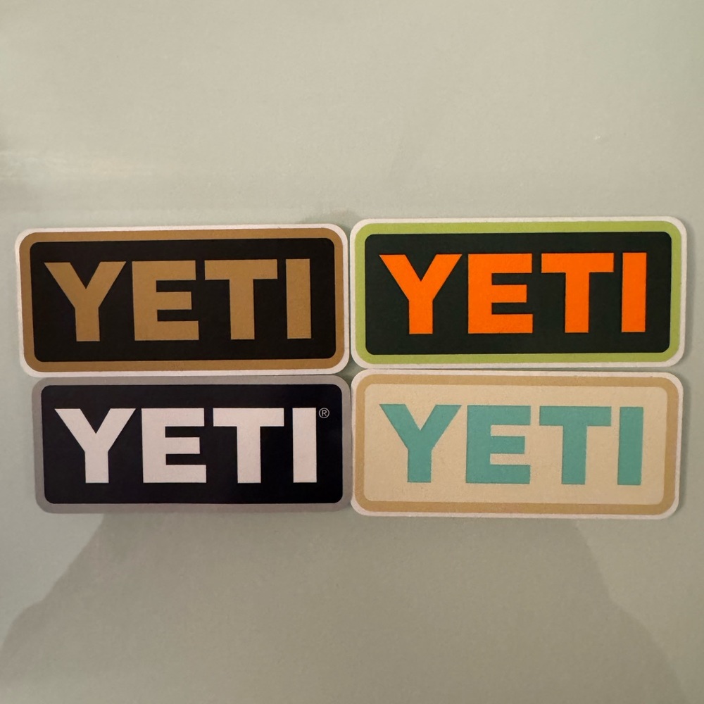 Yeti Multicolor Logo Sticker Pack